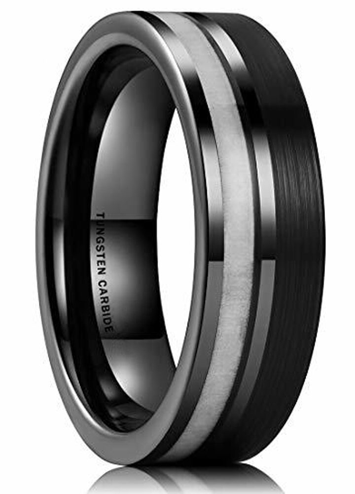 Men’s wedding bands black is all that you need for a perfect wedding