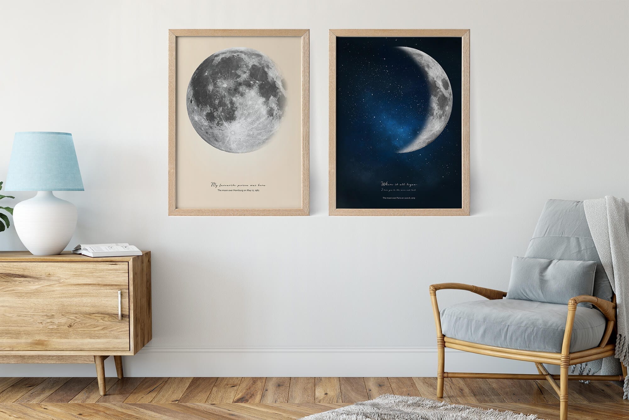 custom moon print