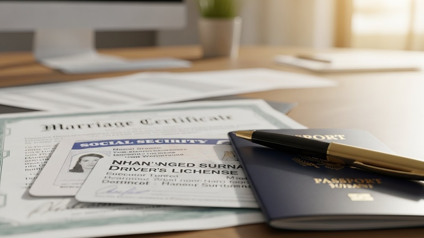 How to Handle a Post Marriage Name Change Without Legal Stress